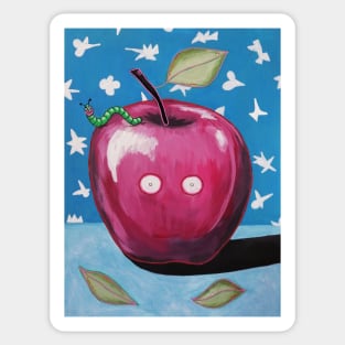 Red apple Sticker